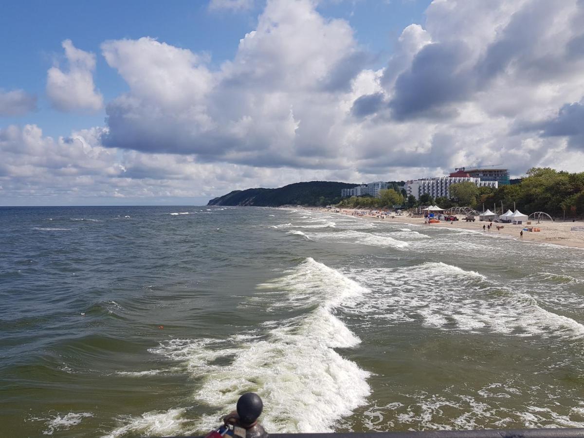 STRANDIDYLLE Apartment mit Meerblick und Kamin Misdroy Exterior foto